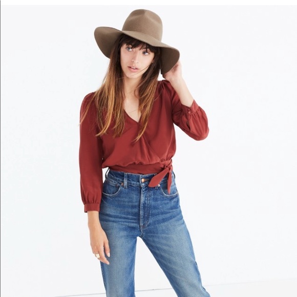 Madewell Tops - Madewell silk wrap top